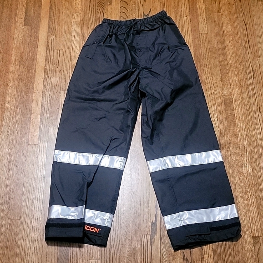 Icon waterproof over pants winter rain men's size large